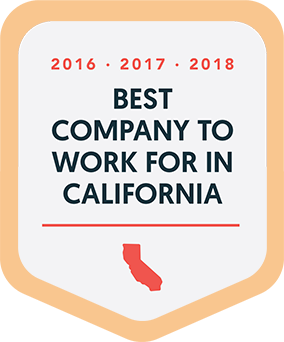 Best Company to Work For in California, 2016 to 2018